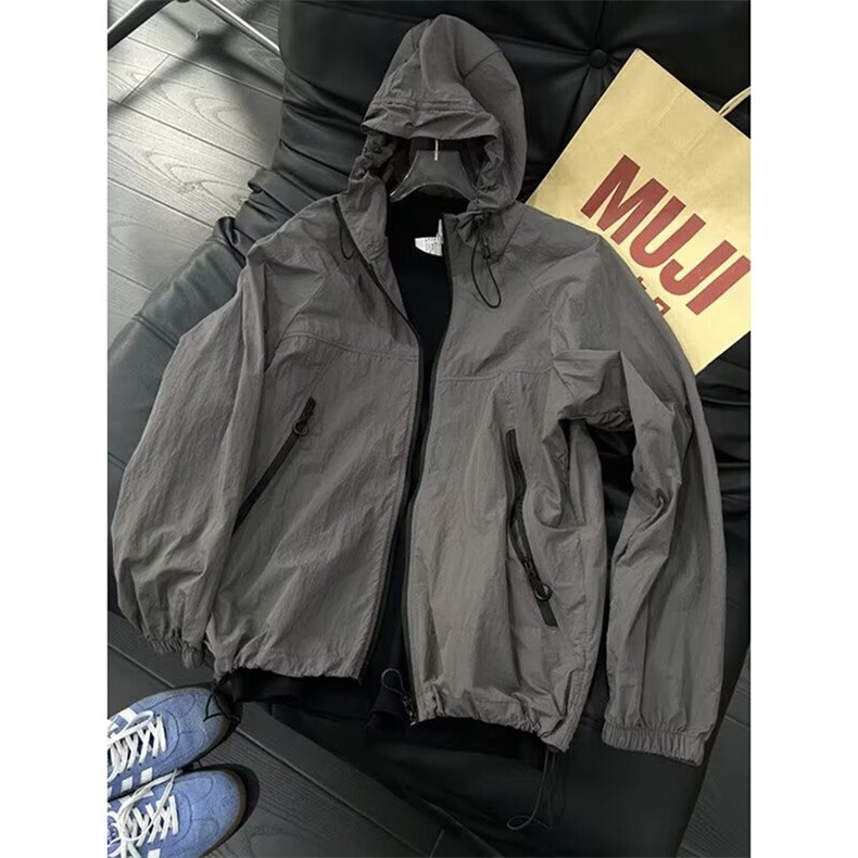 运动风衣外套男防风防雨冲锋衣春秋骑行跑步训练服防泼水连帽夹克,男装风衣,星座1210-1