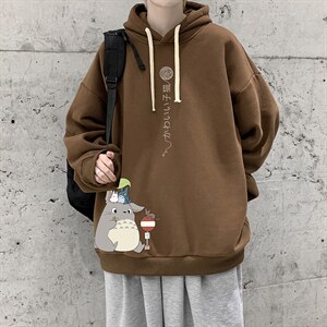 WY2152-P35 纯棉连帽卫衣男大码运动帽衫宽松薄外套男图片