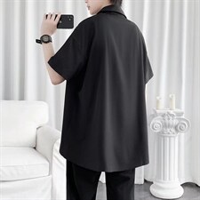 短袖衬衫春款男港风潮流C533P28，男装衬衫，星座1116-2