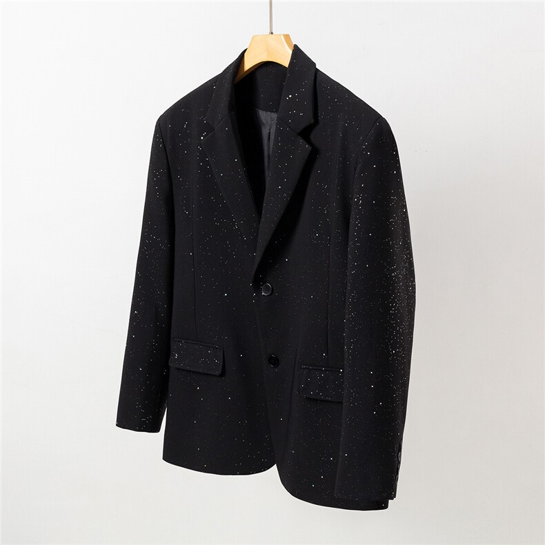 1白底成分96%聚酯纤维4%氨纶满天星西服男西装男XF77871P85控138，男装西服，星座226-2