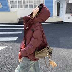 新品大货已出安哥拉红羽绒服2C213-8202-P245-K368，女装羽绒服，2C213