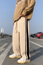 春季情侣百搭印花休闲裤男大码宽松拖地裤A161-2-K7322-P55，男装休闲裤，电商A161-2