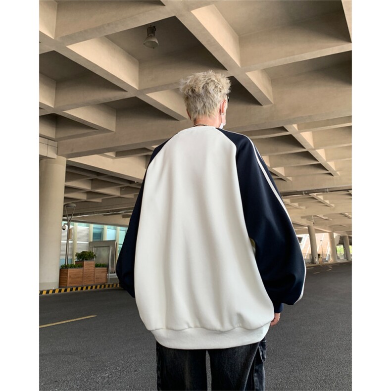 2024卫衣男秋冬季拼接印花学生套头潮卫衣外套XZ212-1-QWY028-P40,女装短外套,星座212-1