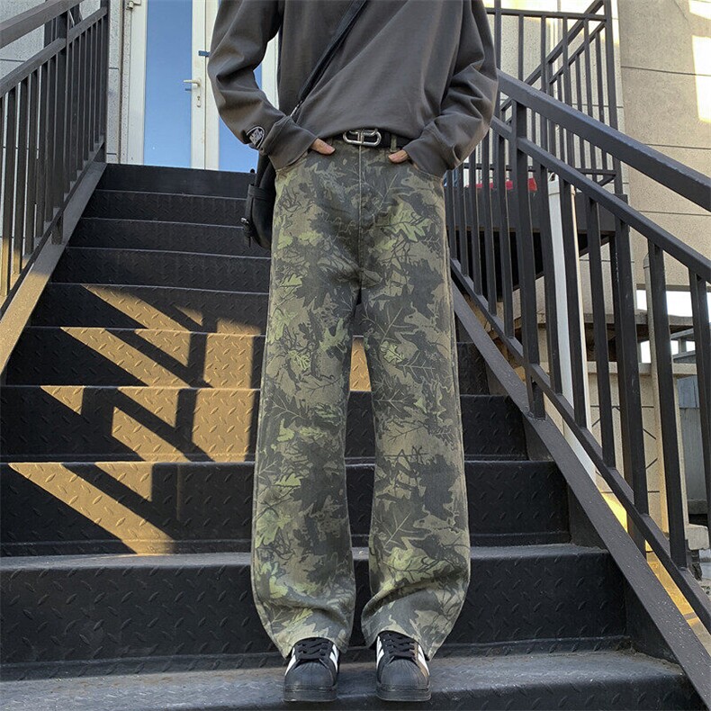 25年春牛仔洗水休闲裤宽松工装裤外景模图现货C323-1-C7814-TP45，男装休闲裤，电商C323-1