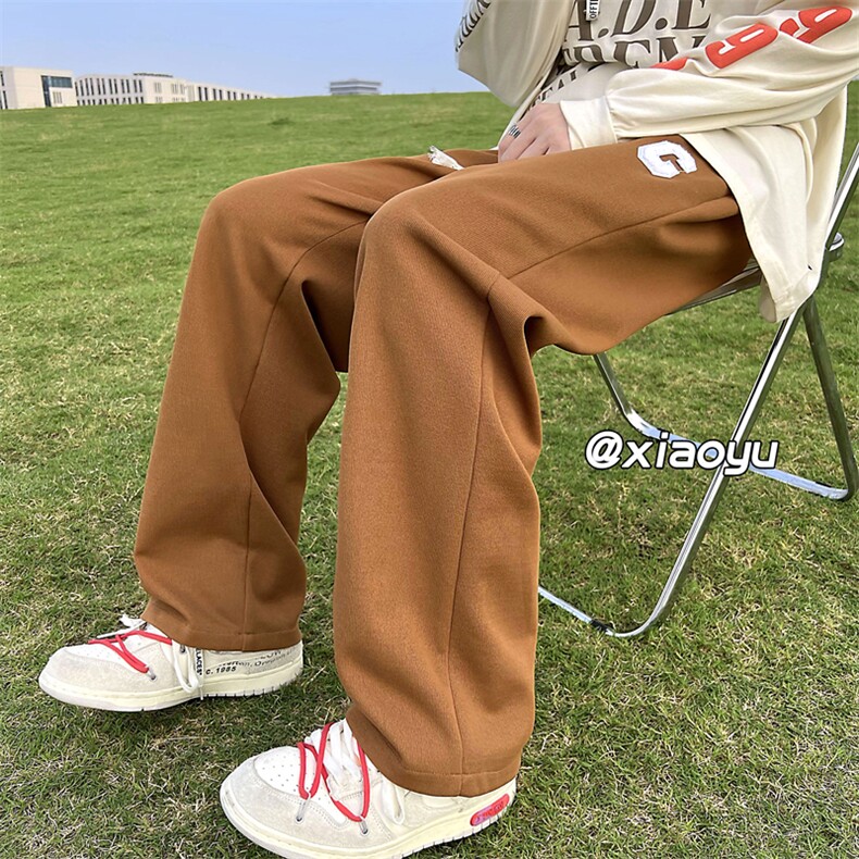 XZ616秋季新款宽松百搭植绒字母C休闲卫裤TY381P50控65,男装休闲裤,星座512A（原616）