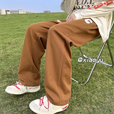 XZ616秋季新款宽松百搭植绒字母C休闲卫裤TY381P50控65，男装休闲裤，星座512A（原616）