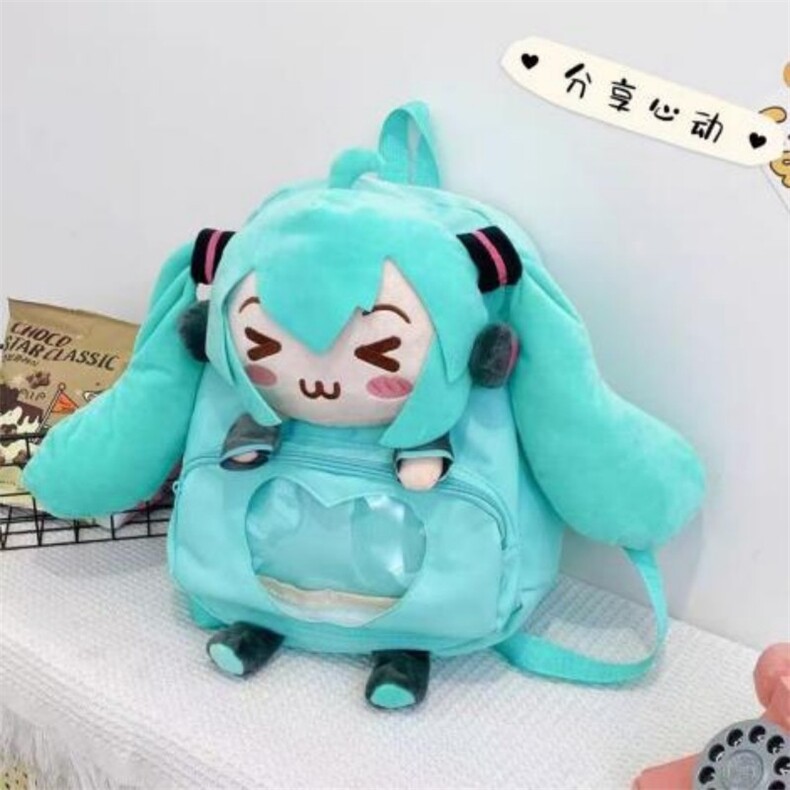 初音双肩包，童童卡通包