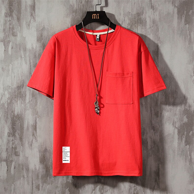 DX24045-P25大口袋百搭短袖t恤男大码半袖体恤上衣服,男装T恤,电商A040A