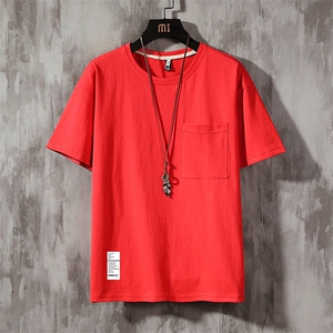 DX24045-P25大口袋百搭短袖t恤男大码半袖体恤上衣服图片