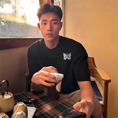 男女同款圆领短袖舒适亲肤休闲上衣户外运动健身T恤时尚半袖，男装T恤，星座506A