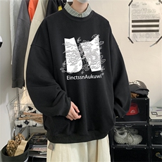 特P25控48秋冬新款男士圆领卫衣宽松休闲日常百搭上衣WQ2430，男装卫衣，电商B370