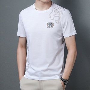 KLSB8328男士2023年夏季新款百搭水洗T恤衫男短袖休闲体恤P58图片