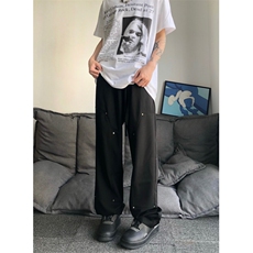 美式复古冰丝伐木裤vintage垂坠感XZ310A-4-KZ09，男装休闲裤，星座310A-4