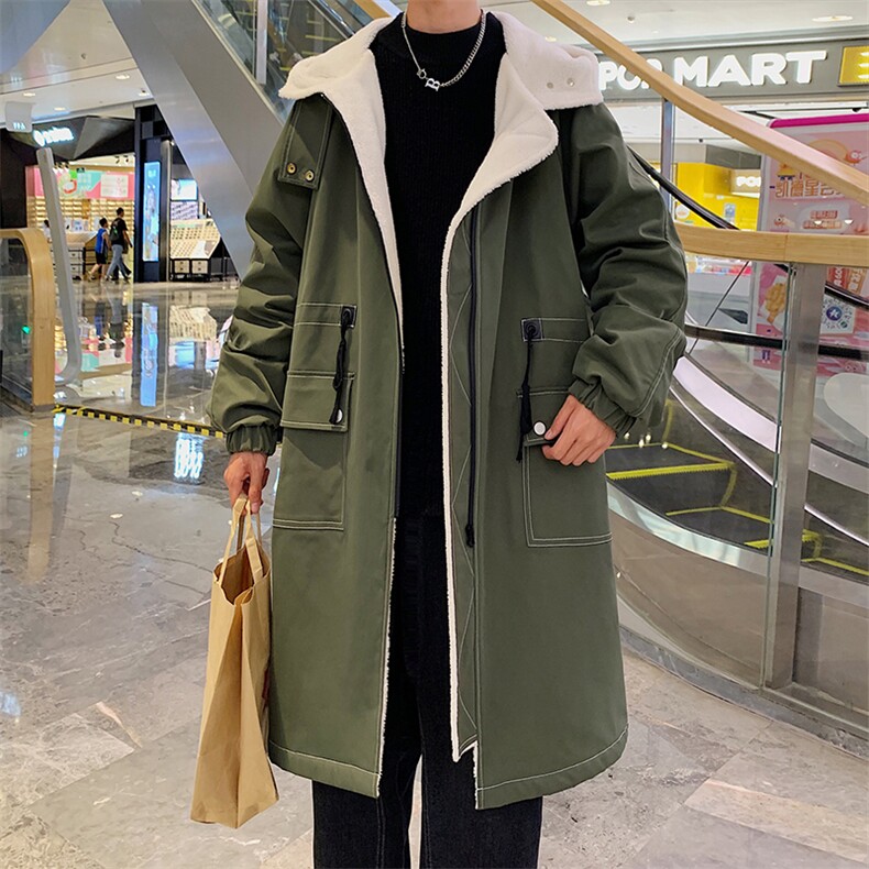 大货风衣男中长款大衣加绒加棉衣男F262薄P115加绒P135港风一,男装风衣,星座401