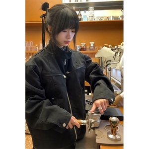 哈灵顿夹克男秋季底特律美式工装外套短宽重工赛车服PX96005-p80图片