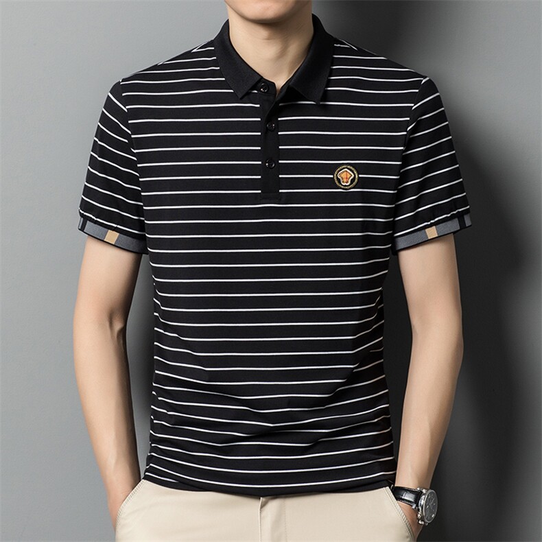 POLO衫男上衣半袖男衣服男士体恤衫休闲翻领爸爸短袖男SW507-P65图片