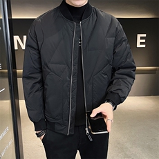 轻薄短款男冬季2025新款羽绒服棒球领外套上衣A313-Y5113-P165，男装羽绒服，电商A313