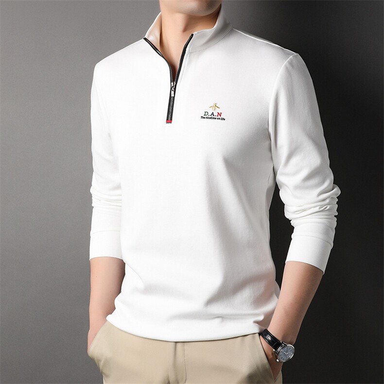G99613男式秋季服装新款长袖T恤青年翻领卫衣四季打底体恤P65,男装卫衣,电商B360