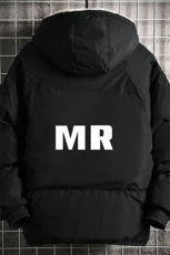 加厚加绒连帽衣男大码服男面包服男MY16253-P100网格挂拍，男装棉衣，电商A040A