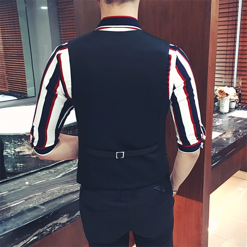 YJ001-W型男夜店理发店服务生马甲工作服少爷马甲外套大码,男装背心/马甲,星座717A