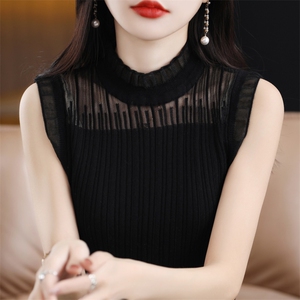 清仓特价夏纯棉洋气条纹短袖T恤女宽松圆领背心针织棉半袖打底衫图片
