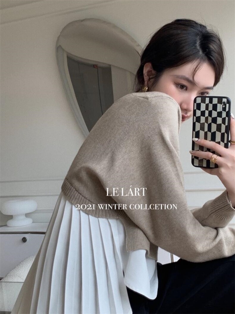 LELART针织皱褶衫,女装其它,LE LART