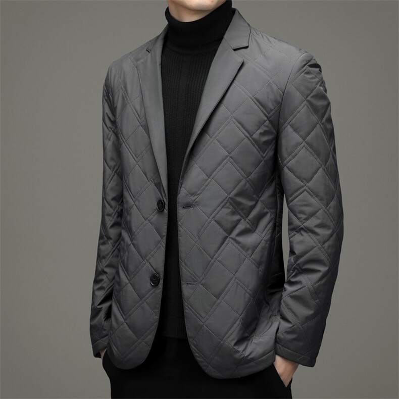 CSMF20232钱塘2020-2中年男士冬季厚款表达简约新款西服P165,男装棉衣,钱塘207-2