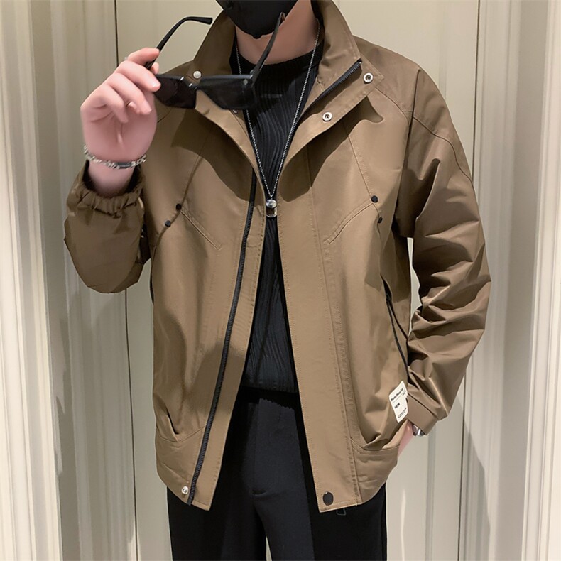 2025秋季新款夹克男士外套潮牌帅气立领男装A313-1-7001-P125,男装夹克,电商A313-1