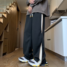 2026男士拼接美式高街休闲裤重磅加绒加厚长裤23XK66550J特批45，男装休闲裤，电商A042