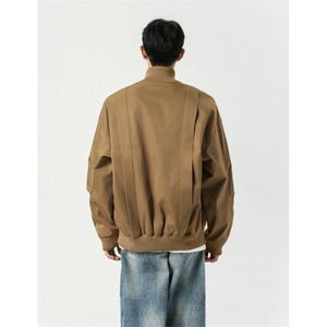 美式飞行服立领夹克男款痞帅短款外套棒球服潮504-W680-特P60控98图片