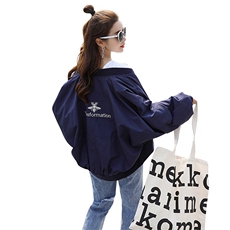 黑色外套女春秋2025年新款学生宽松薄款bf棒球服ins港风夹克短款，女装短外套，帛香坊