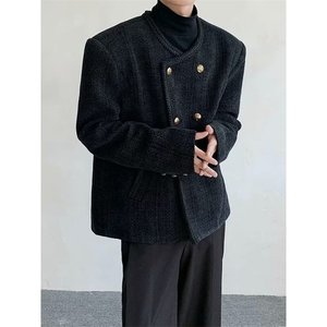 【有货】DS15-特P85新款小香风毛呢外套男2025秋冬季开衫简约时尚图片