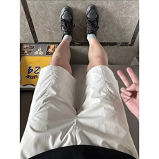 美式斜切速干短裤男夏季新款尼龙运动裤子潮牌五分裤GAA37-P25，男装牛仔裤，星座208-5