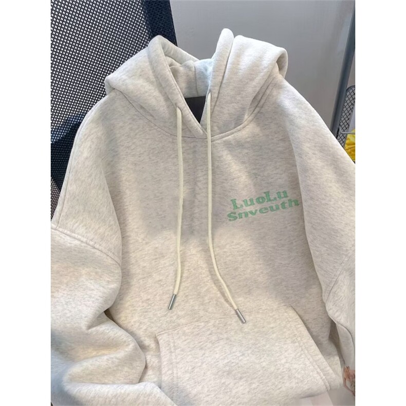 350g华棉潮牌印花连帽卫衣男女休闲春秋宽松时尚上衣5189-P43网图,男装卫衣,电商B245