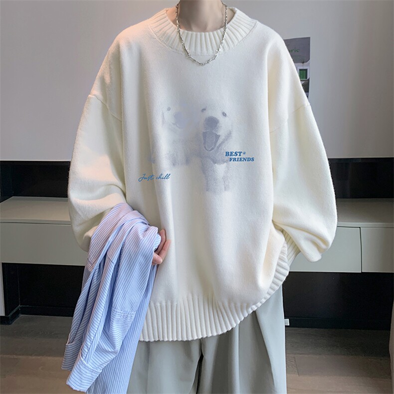 半高领毛衣男大码胖子针织衫毛线衣 M18455-P45 加绒款-P65图片