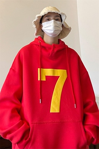 高街字母连帽卫衣大码宽松潮牌美式街头上衣外套头JK22313p65控78图片
