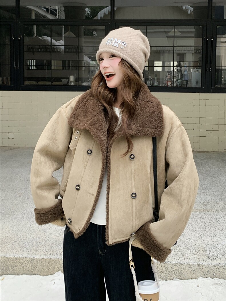 【新款现货】韩系皮毛一体192-667P209K288,女装皮草,浙宝192（原082）