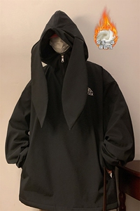 冬新款时尚兔耳朵防水滑雪服男ins潮银狐绒大码保暖外套M38-P125图片