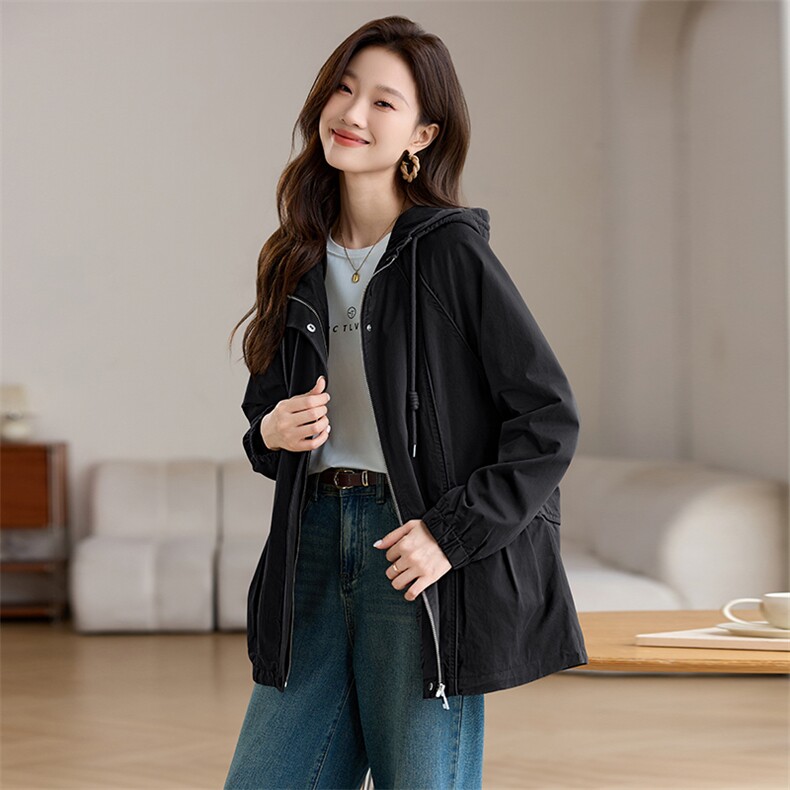 现货纯棉派克服，女装派克服，韩派