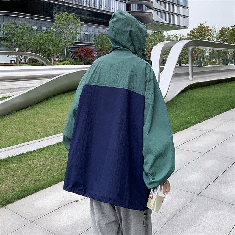 Wt033-P37夏季宽松型潮牌防晒服,男装夹克,星座1501-1