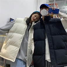 现货5W件冬季三防硬挺boxy短款立领棉衣马夹外套加厚马甲保暖棉服，男装棉衣，电商A486-1