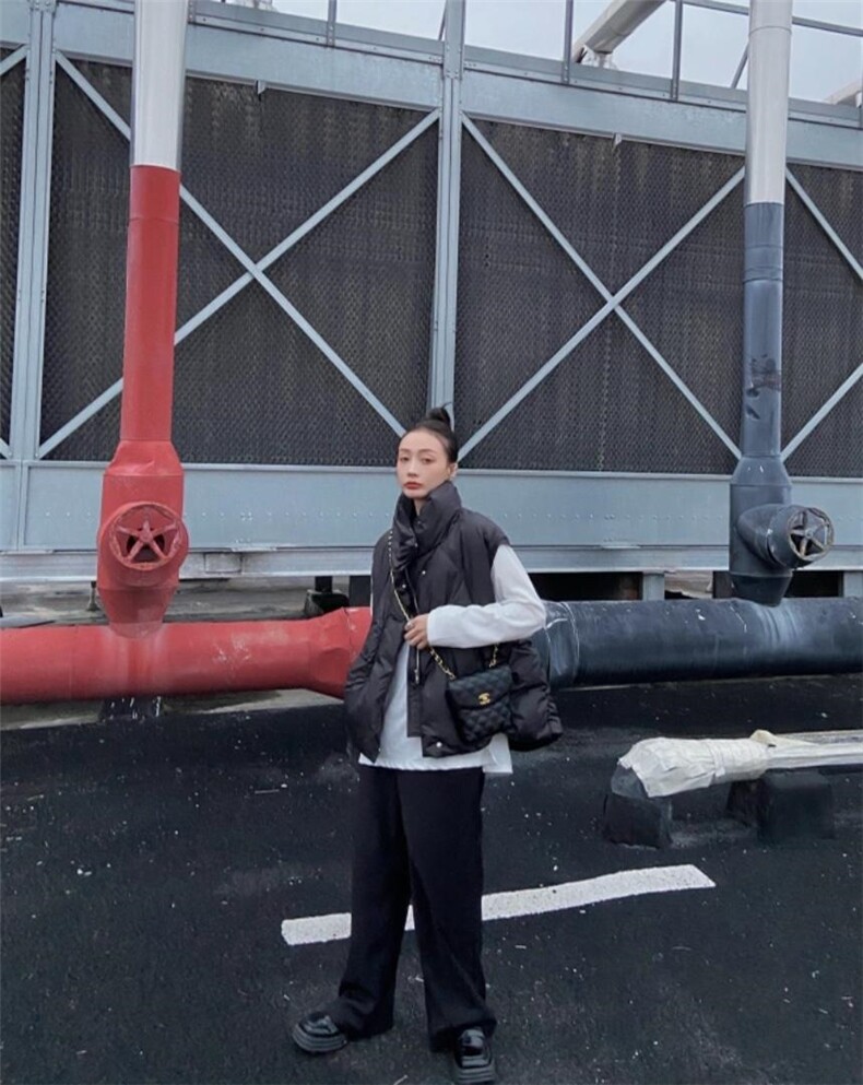 洋气羽绒马甲，女装马甲，LL+