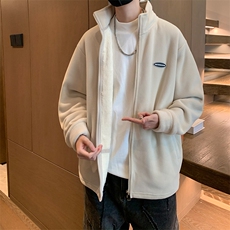 8XL-M摇粒绒外套男奥粒绒加厚羊羔绒卫衣内胆夹克JK1314P68控88，男装夹克，电商D206-1