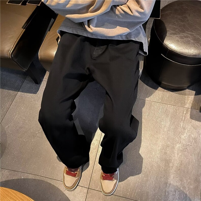 美式牛仔裤男款秋季长裤潮弹力裤微喇叭T8028P38,男装牛仔裤,星座1116-2