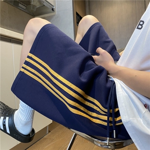 夏季新款美式运动条纹设计宽松五分休闲裤B315-K25739-特p30控58图片