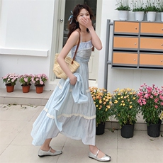 2025年春夏甜美温柔风两件套连衣裙b1-220-1008-p185-k280，女装连衣裙，浙宝220