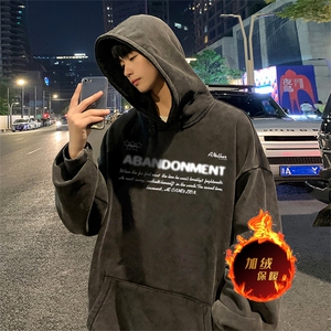 直播品质 500克重磅美式做旧水洗卫衣 SL1509-常规特P55加绒特P65图片