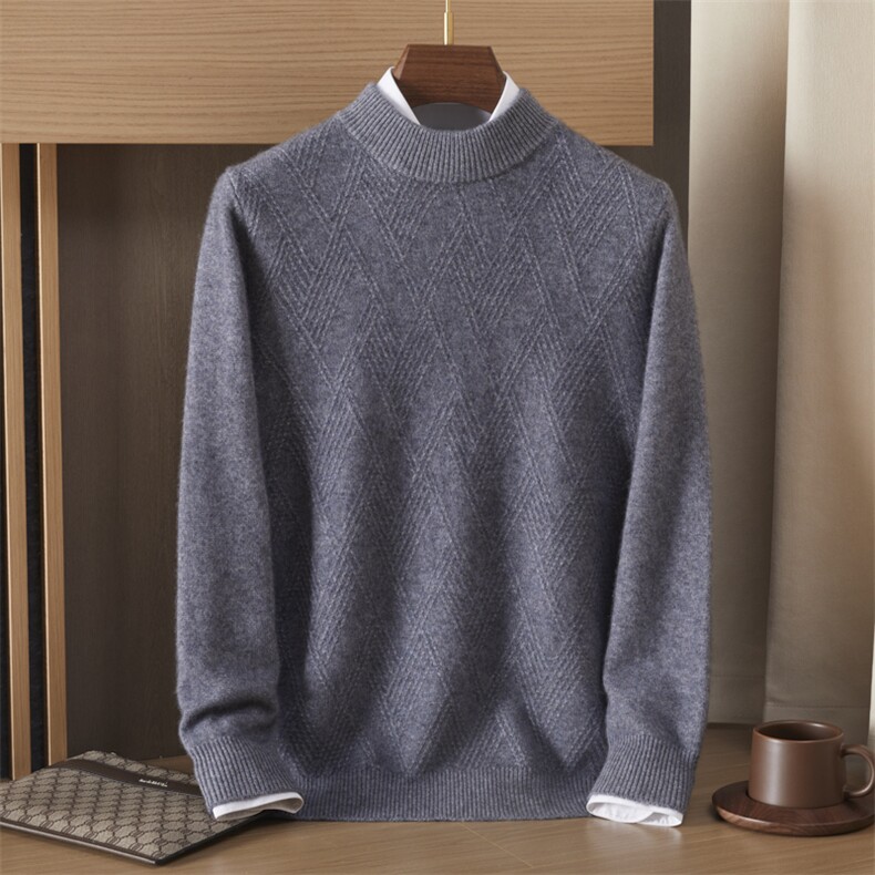 2025秋冬新款羊绒衫女100%纯羊绒圆领纯色宽松休闲通勤保暖针织衫，男装羊绒套衫，绒誉暖羊绒