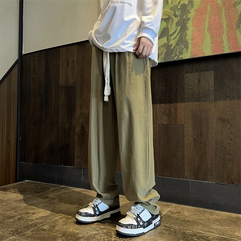 日系潮牌工装长裤男士休闲裤2023夏季薄款宽松直筒裤K7137-P34,男装休闲裤,星座512-3