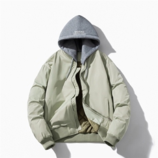 苔藓绿色【冬季加棉款】带帽可脱